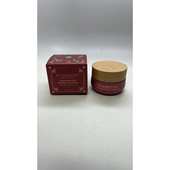 Testament Beauty Damascena Rose De-stress Face Skin Moisturizer 1.7 oz New - Picture 1 of 7